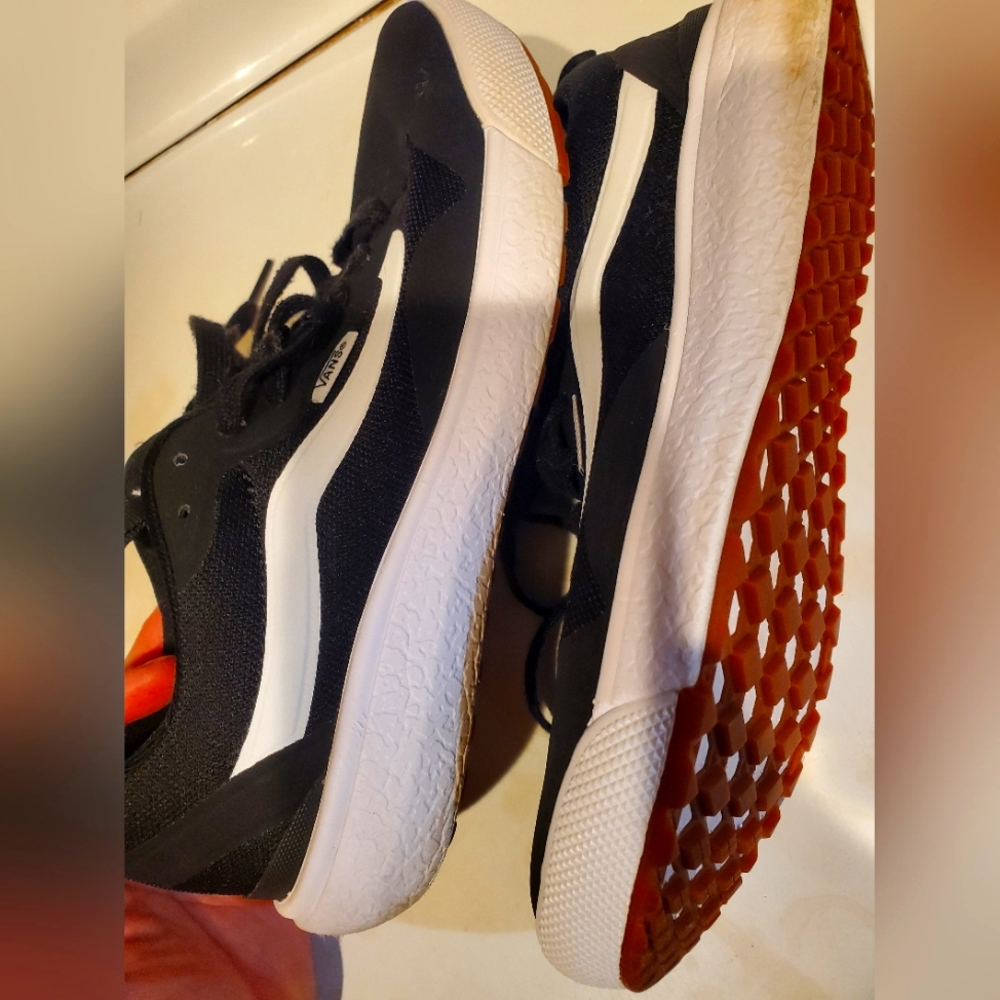 Vans Black and White Athletic Shoes